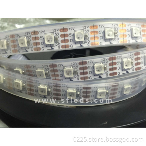 DC12v built in SM16703 IC SMD 5050 rgb full color 30leds/m addtessable led strip